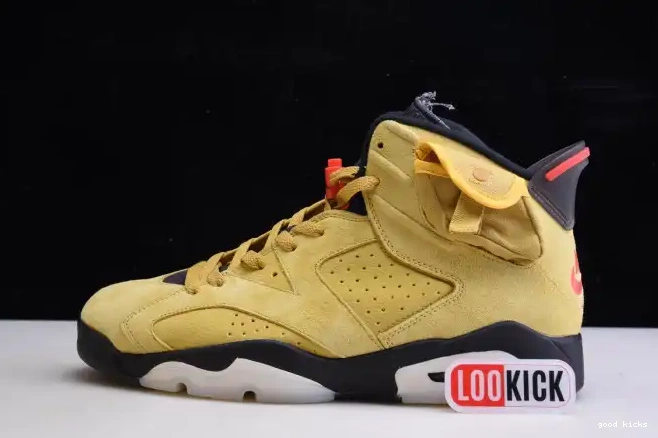 X 6 JORDAN YELLOW AIR SCOTT TRAVIS CN1084-300 0426